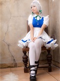 cosplay美女套图 c77 Sakuya Izayoi　白丝假发扮相(1)(54)